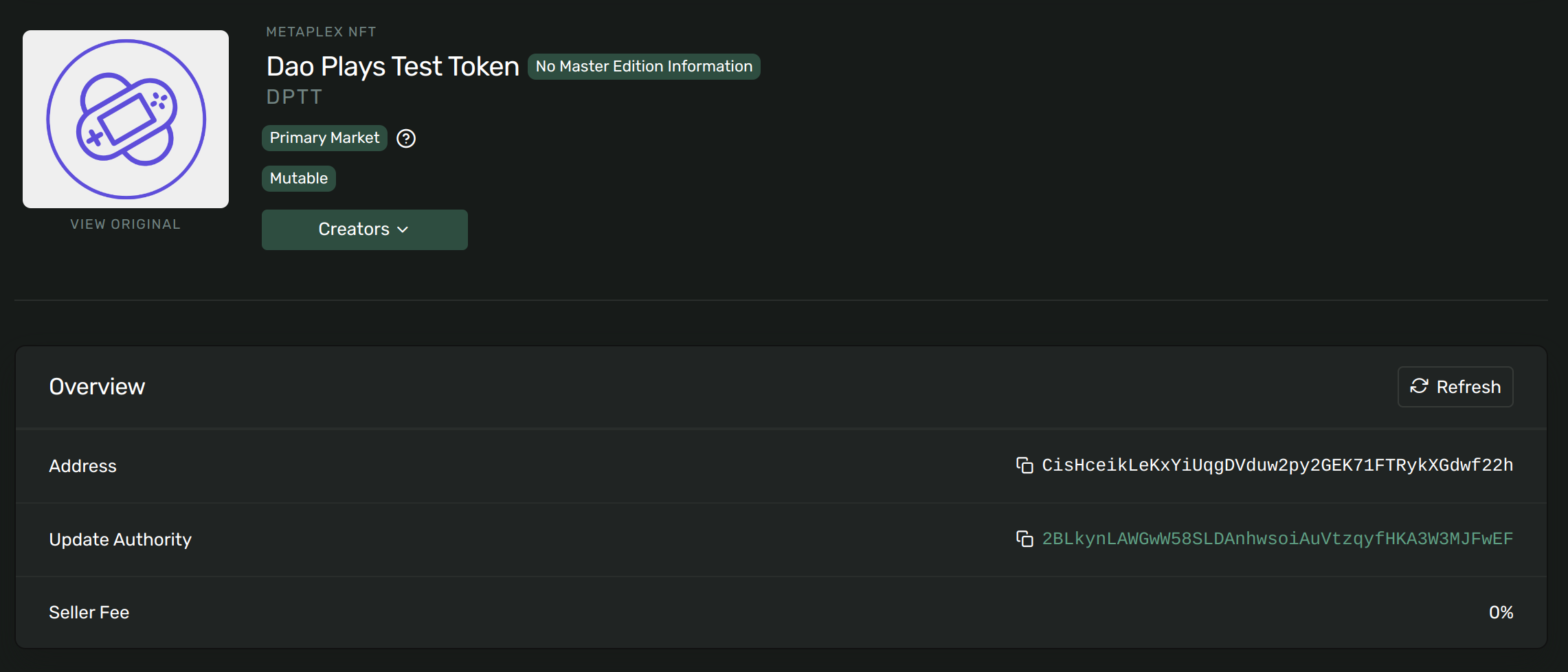 token image